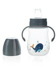 Babyjem Spill-Proof Baby Sippy Cup - 8.45 fl oz, Grey - Easy Transition from Bottle to Cup for Babies Aged 6-18 Months Babyjem Spill-Proof Sippy Cup - Easy Transition Baby sippy cup, Spill-proof baby cup, Baby feeding essentials, Transitioning from bottle to cup, Infant drinking cups, Baby products, Parenting solutions, Mess-free feeding, Baby gifts, New mom essentials