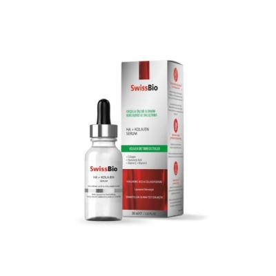 SwissBio Anti-Aging Facial Serum with Hyaluronic Acid & Collagen - Hydrating, Firms Skin, Reduces Fine Lines - - Face Serum