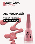 Flormar Jelly Look High-Shine Gel Effect Nail Polish 11ml