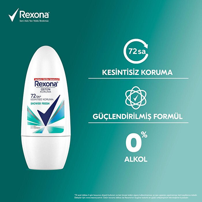 Rexona Women's Roll On Deodorant Shower Fresh 1.7oz - 72 Hour Protection - view 5