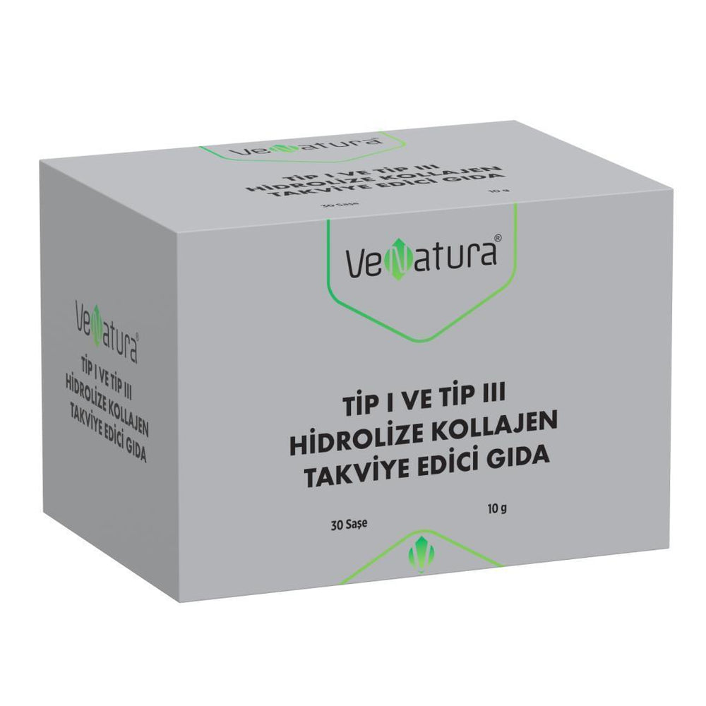 Venatura Hydrolyzed Collagen Supplement - Type I & III Collagen Blend for Skin & Joint Health - 30 - Vitamin & Supplement