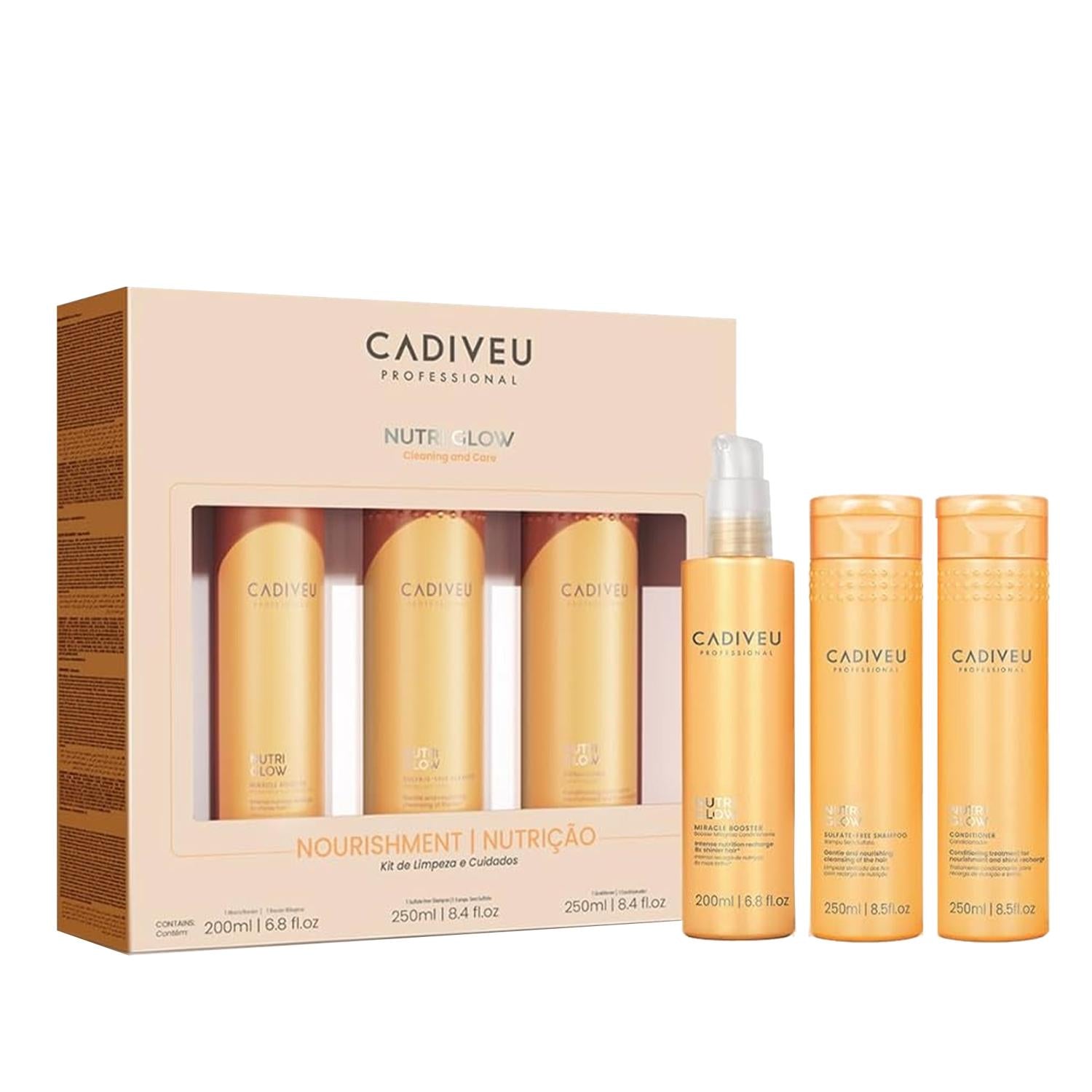 Cadiveu Cadiveu Nutri Glow Hair Care Set - Nourishing At-Home Treatment for Healthy Hair Cadiveu Nutri Glow Hair Care Set - Nourish & Glow Hair care set, Nourishing hair products, At-home hair treatment, Cadiveu Nutri Glow, Hair nourishment products, Hair care routine, Healthy hair, Salon-quality hair care, Hair care products, Cadiveu brand