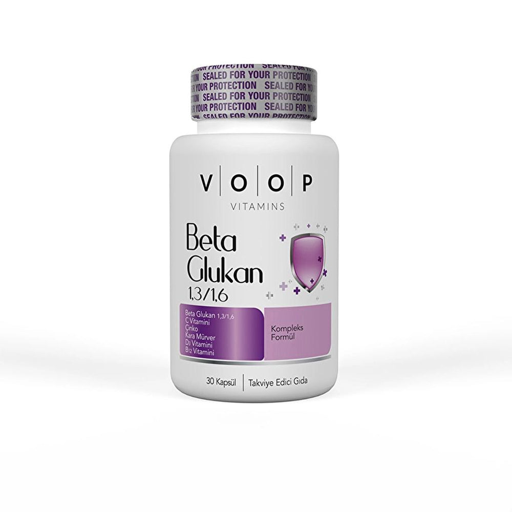 Voop Beta Glucan Dietary Supplement Capsules 30 Count