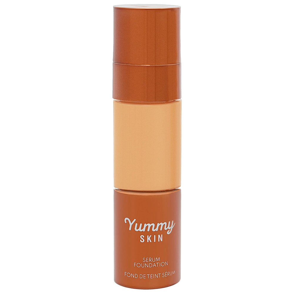 Yummy Skin Serum Foundation - Vegan, Hydrating Skincare-Hybrid Foundation for Natural-Looking Coverage Yummy Skin Serum Foundation - Vegan & Hydrating skincare-hybrid foundation, natural-looking coverage, vegan foundation, cruelty-free makeup, hydrating foundation, anti-aging makeup, skincare-infused makeup, eco-friendly cosmetics, liquid foundation, buildable coverage, Jojoba Oil, Hyaluronic Acid, Olive-Derived Squalane, recyclable packaging, refillable packaging, daily wear makeup, special occasion makeup