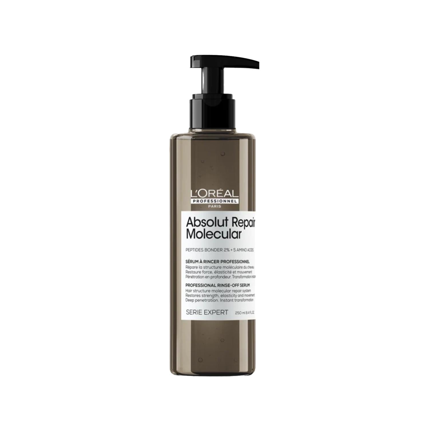 L&#39;Oreal Professionnel Paris Absolut Repair Molecular Serum - Repair Damaged Hair with Molecular Technology - 8.45 fl oz L&#39;Oreal Paris Absolut Repair Serum for Damaged Hair L&#39;Oreal Professionnel Paris, Absolut Repair Molecular Serum, Damaged hair repair, Hair care serum, Professional hair products, Hair repair, Molecular repair technology, Rinsing serum, Hair nourishment, Professional hair care, Damaged hair treatment, Hair serum, Hair repair serum