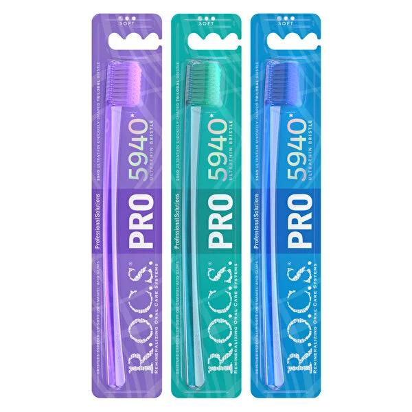 ROCS PRO 5940 Soft Toothbrush for Adults - Gentle Oral Care for Sensitive Teeth and Gums - image 3
