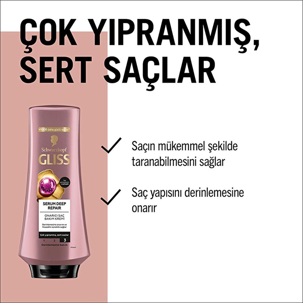 Gliss Serum Deep Repair Conditioner for Damaged Hair 360 ml