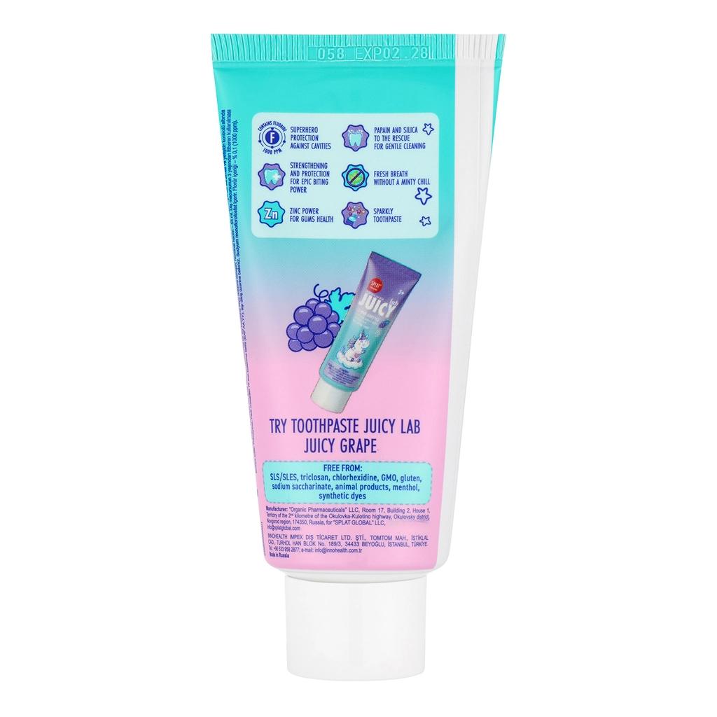 Splat Juicy Lab Grape Kids Toothpaste for Ages 3+ 55 ml