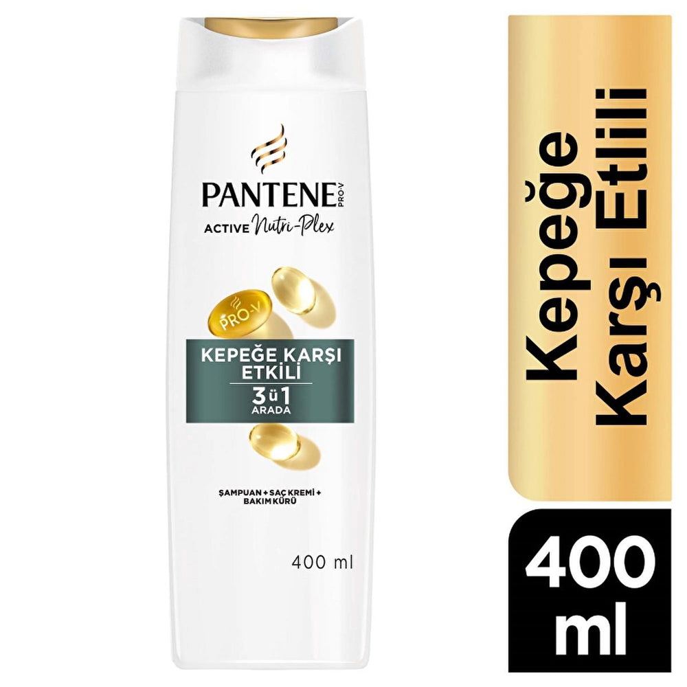 Pantene Anti-Dandruff 3-in-1 Shampoo:  Cleanses, Conditions & Treats Itchy, Flaky Scalp for Stronger, Healthier Hair - 13.5 fl oz Pantene Anti-Dandruff Shampoo:  Healthy Scalp & Strong Hair anti-dandruff shampoo, 3-in-1 shampoo, dandruff treatment shampoo, itchy scalp shampoo, hair strengthening shampoo, Pantene shampoo, kepek karşıtı şampuan, shampoo for flaky scalp, shampoo, conditioner, hair treatment, flaky scalp, dandruff, itchy scalp, healthy hair, strong hair, hair care, Swiss Vitamin Institute, hair