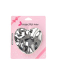 Nascita Metallic Silver Heart Compact Mirror for Purse 1 Count