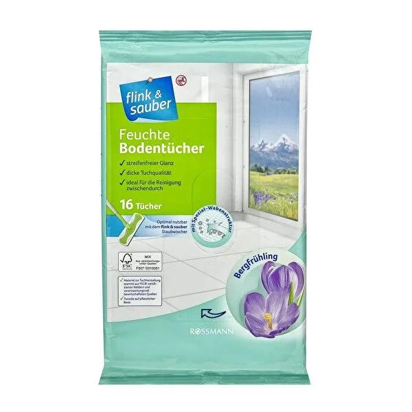 Flink & Sauber Wet Floor Wipes - Effective Hard Floor Cleaning Solution, Vegan & Streak-Free, 8.66 x 11.81 inches Flink & Sauber Wet Floor Wipes - Effective & Vegan wet floor wipes, hard floor cleaning, quick cleaning solutions, vegan cleaning products, effective floor cleaners, streak-free cleaning, cleaning wipes, floor care, home cleaning, eco-friendly cleaning, cruelty-free products
