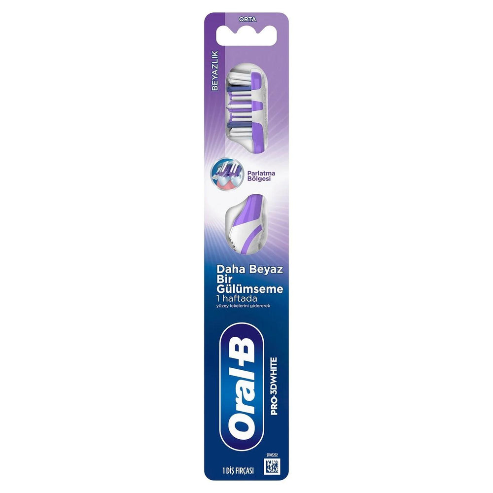 Oral-B Pro 3D White Whitening Toothbrush Medium 1 Count