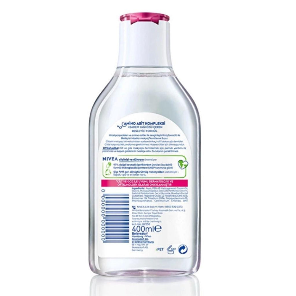 Nivea Micellar Nourishing Makeup Remover Water 400 ml