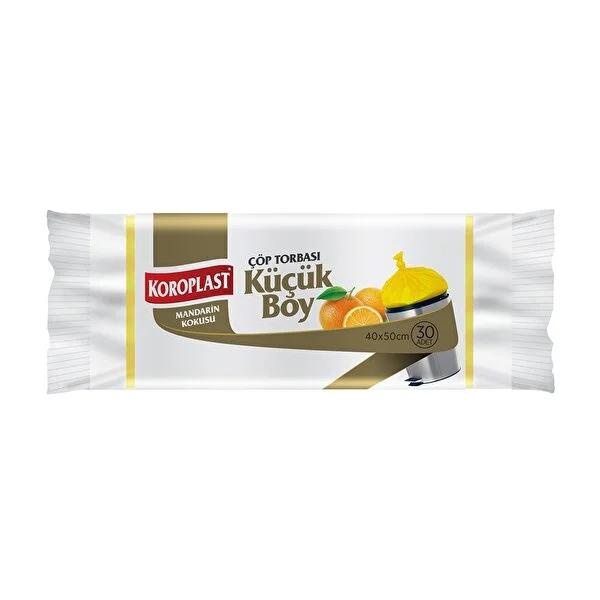 Koroplast Mandarin Scented Trash Bags - Large Size, 30 Count, Recyclable & Resealable Koroplast Mandarin Scented Trash Bags - Large, Recyclable & Resealable scented trash bags, mandarin fragrance trash bags, recyclable trash bags, large size trash bags, Koroplast trash bags, household essentials, waste management, eco-friendly products, fragrant trash bags, kitchen supplies, bathroom supplies, odor control, sustainable living, recyclable materials