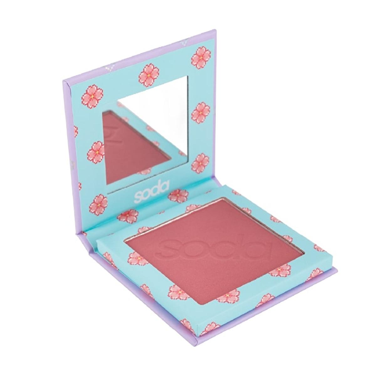 Soda Pressed Blush Toz Allık 102 Sakura Blossom - Matte Blush Makeup for Natural Look Soda Blush Makeup for Natural Look blush makeup, matte blush, powder blush, natural makeup look, velvety texture blush, makeup for natural look, daily makeup, easy to apply blush, buildable coverage blush, cheek color, facial appearance, cosmetic, beauty product, women makeup, natural look makeup, subtle makeup