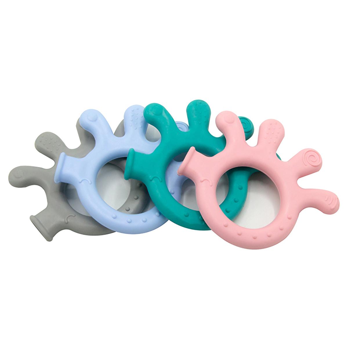 Babyjem Baby Teether Toy, Soft and BPA Free Teething Relief for Infants - Green Octopus Baby Teether Toy - Soft & BPA Free Teething Relief baby teether toy, teething relief, non-toxic baby products, BPA free teether, soft baby teether, sterilizable baby products, green octopus teether, TPU baby teether, baby safety products, infant teething solutions