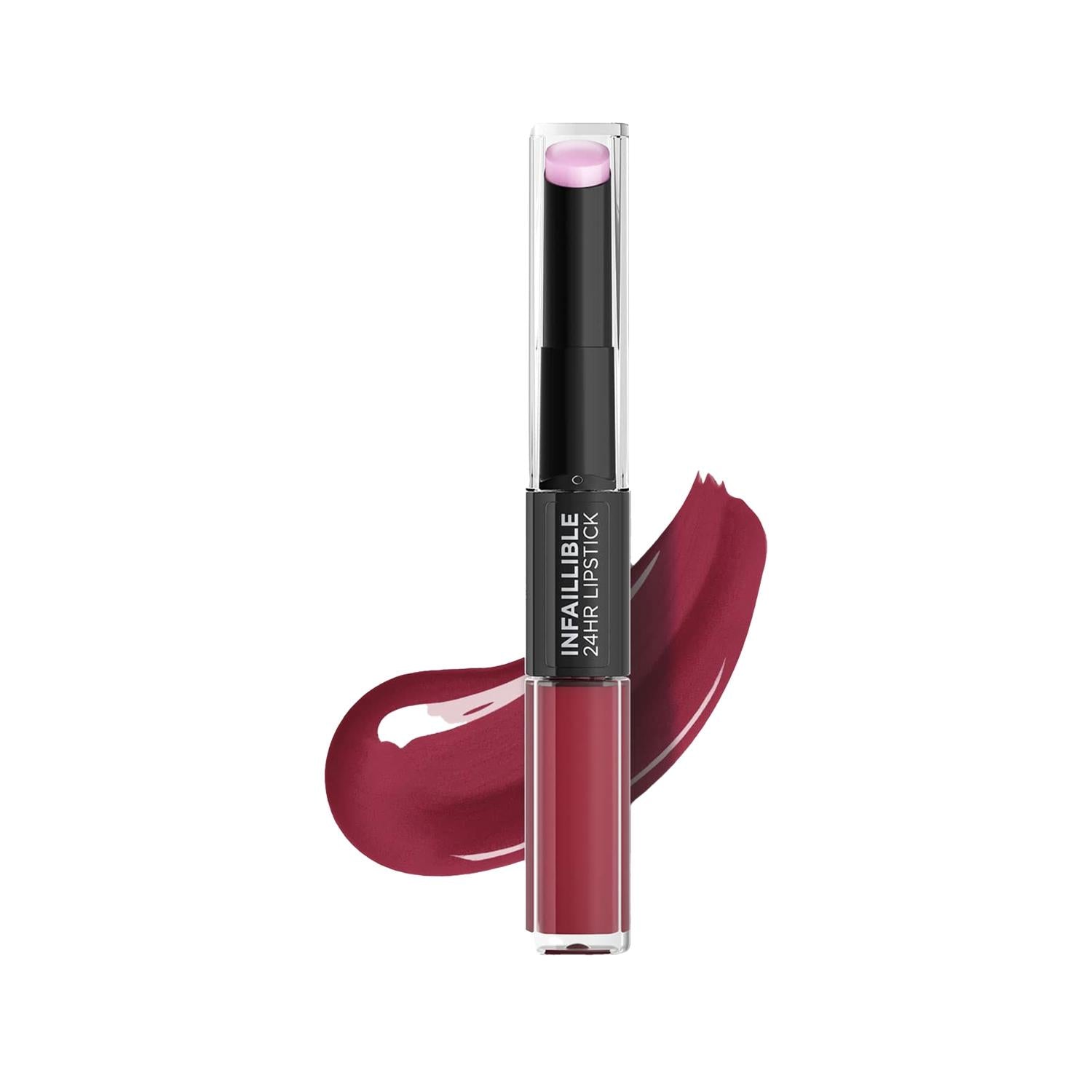 Loreal Paris Infaillible 2-Step Liquid Lipstick and Balm - Long Lasting 24 Hour Lip Color with Moisturizing Benefits - 302 Rose Eternite Loreal Paris Infaillible 2-Step Lipstick & Balm - 24Hr Lip Color Loreal Paris Infaillible Lipstick, Long Lasting Liquid Lipstick, Lip Balm and Color, 24 Hour Lip Color, Rose Eternite Lip Shade, Liquid Lipstick, Moisturizing Lip Balm, 2-Step Lip Care, Cosmetics, Makeup, Lip Care, Beauty Products, Long Wear Lipstick, Lip Color, Rose Lipstick Shade