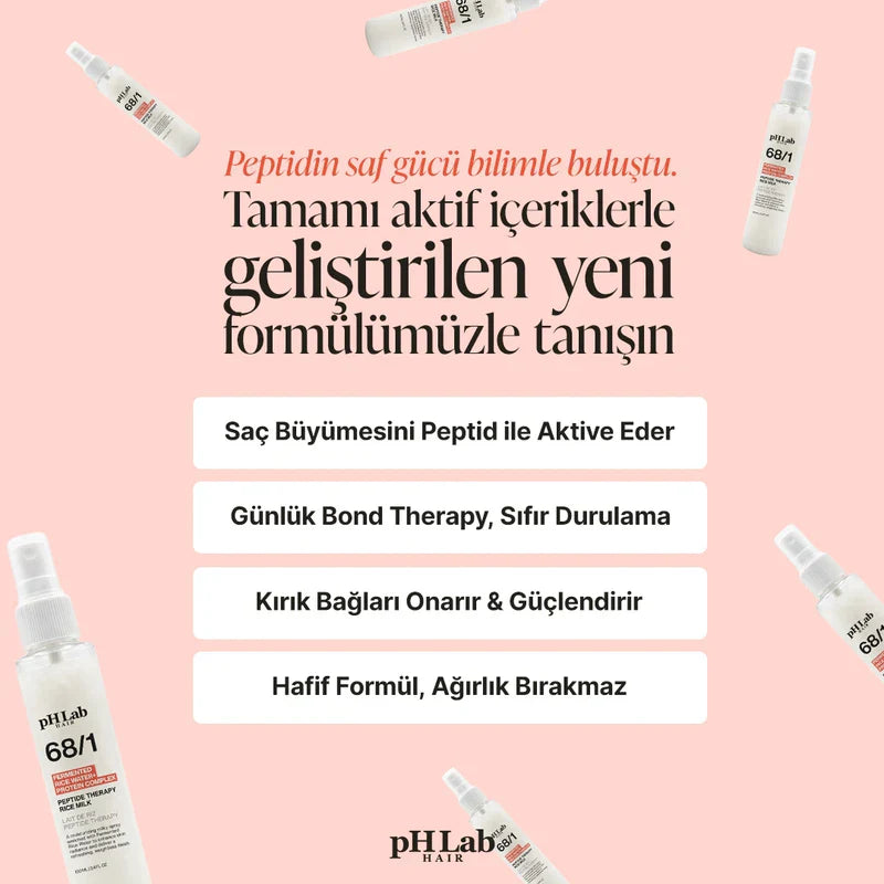 PHLab Fermented Rice Water & Protein Complex Hair Milk, Leave-In Treatment