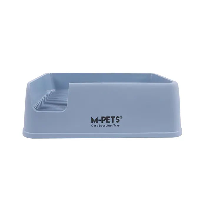 M-Pets Terra Cat Walk Open Litter Box Ocean Blue