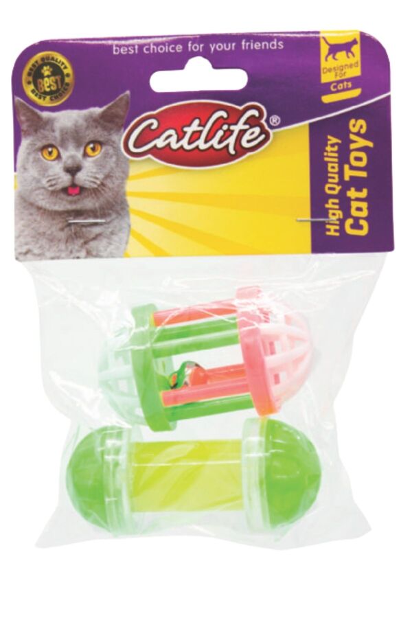 Catlife Jingle Bell Cat Toy Balls 2-Pack