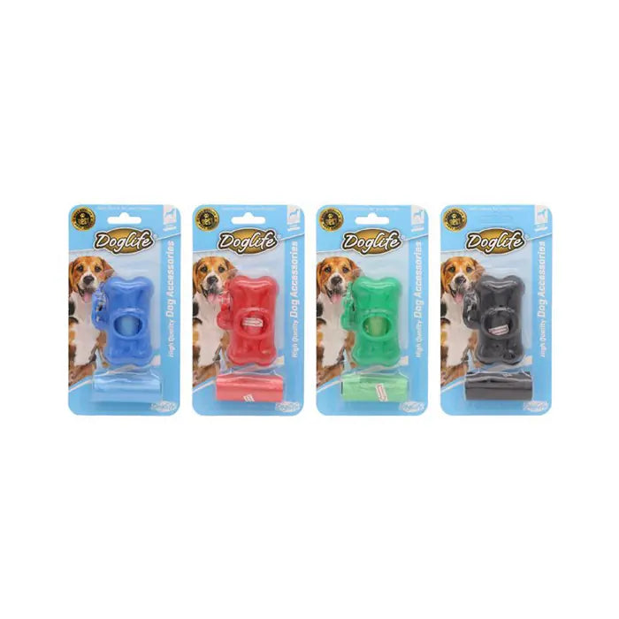 Dog Life Waste Pick-Up Bag Dispenser Set 2-Pack