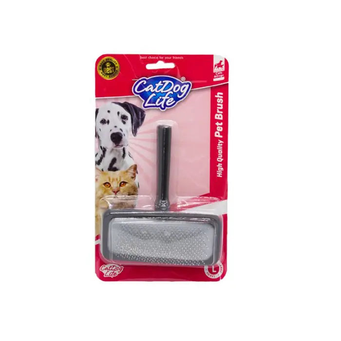 Cat&Dog Life Large Wooden Slicker Brush for Cats and Dogs