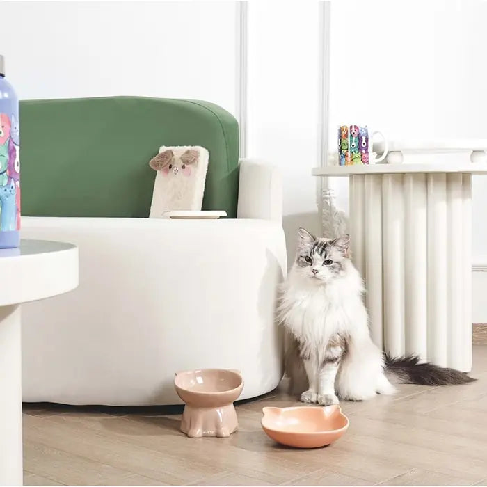 M-Pets Petjoy Mao Miao Ceramic Elevated Cat Bowl 200ml
