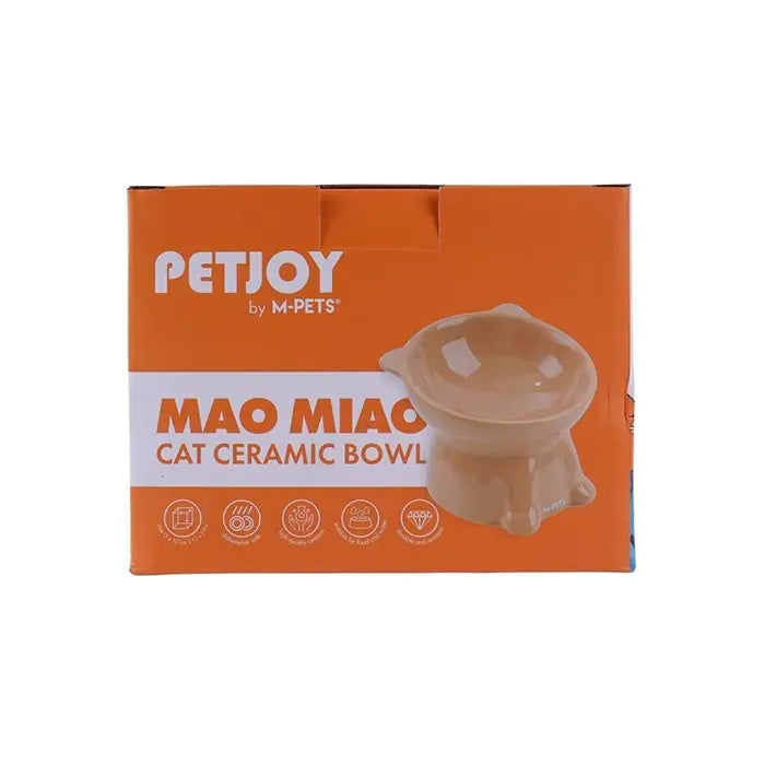 M-Pets Petjoy Mao Miao Ceramic Elevated Cat Bowl 200ml