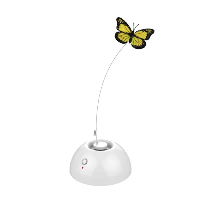 M-Pets Dancing Butterfly Interactive Cat Toy White 1 Count