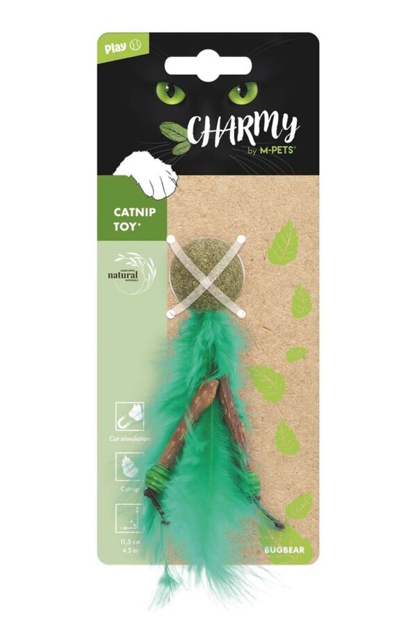 M-Pets Charmy Bugbear Catnip & Matatabi Cat Toy 11.5cm