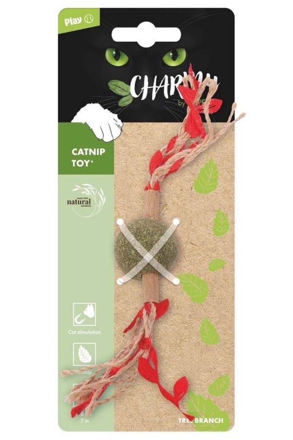 M-Pets Charmy Brancy Catnip Cat Toy Red 1 pc