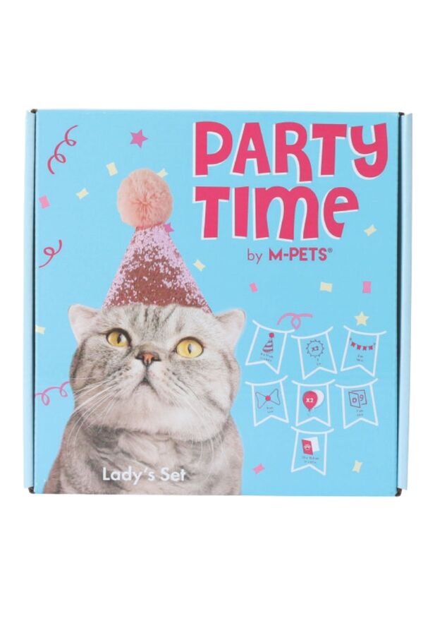 M-Pets Party Time Birthday Set for Female Cats 20x20x7cm
