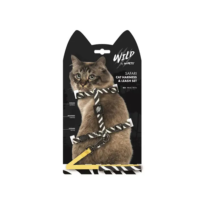 M-Pets Wild Safari Cat Harness and Leash Set