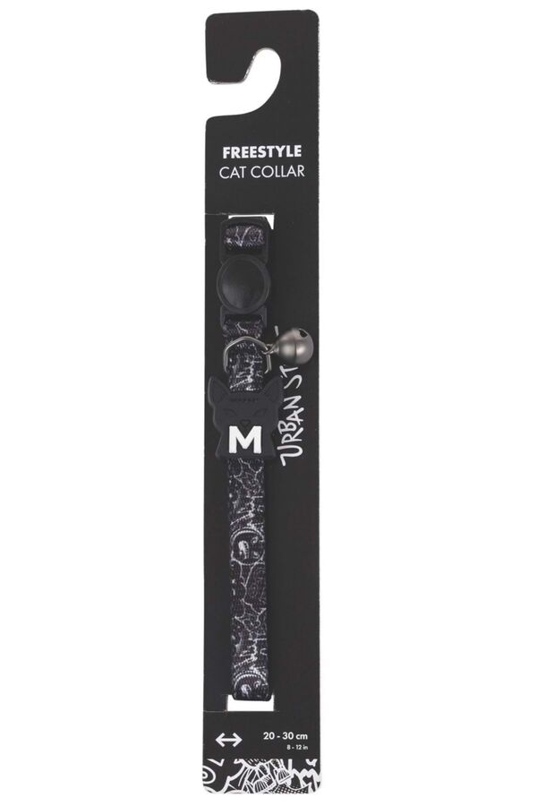 M-Pets Urbanstyle Freestyle Cat Collar Black & White 20-30cm