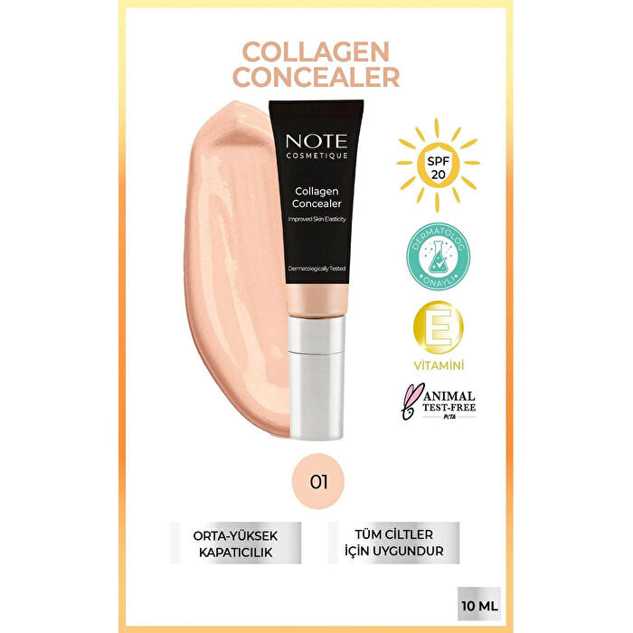 Note Collagen Concealer 01 - Brightening Creamy Formula | Anti-Aging - view 4