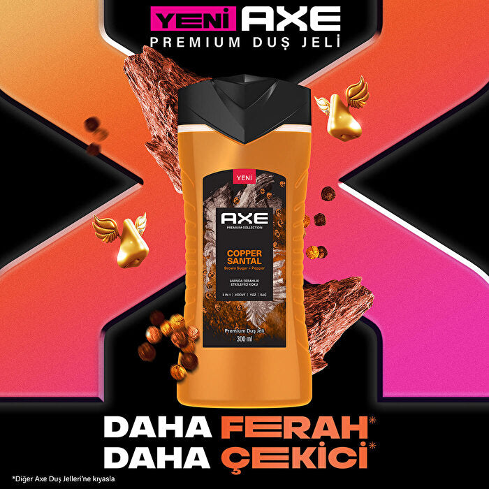 Axe Premium Collection Copper Santal Shower Gel - 10oz | 3-in-1 Formula - view 3