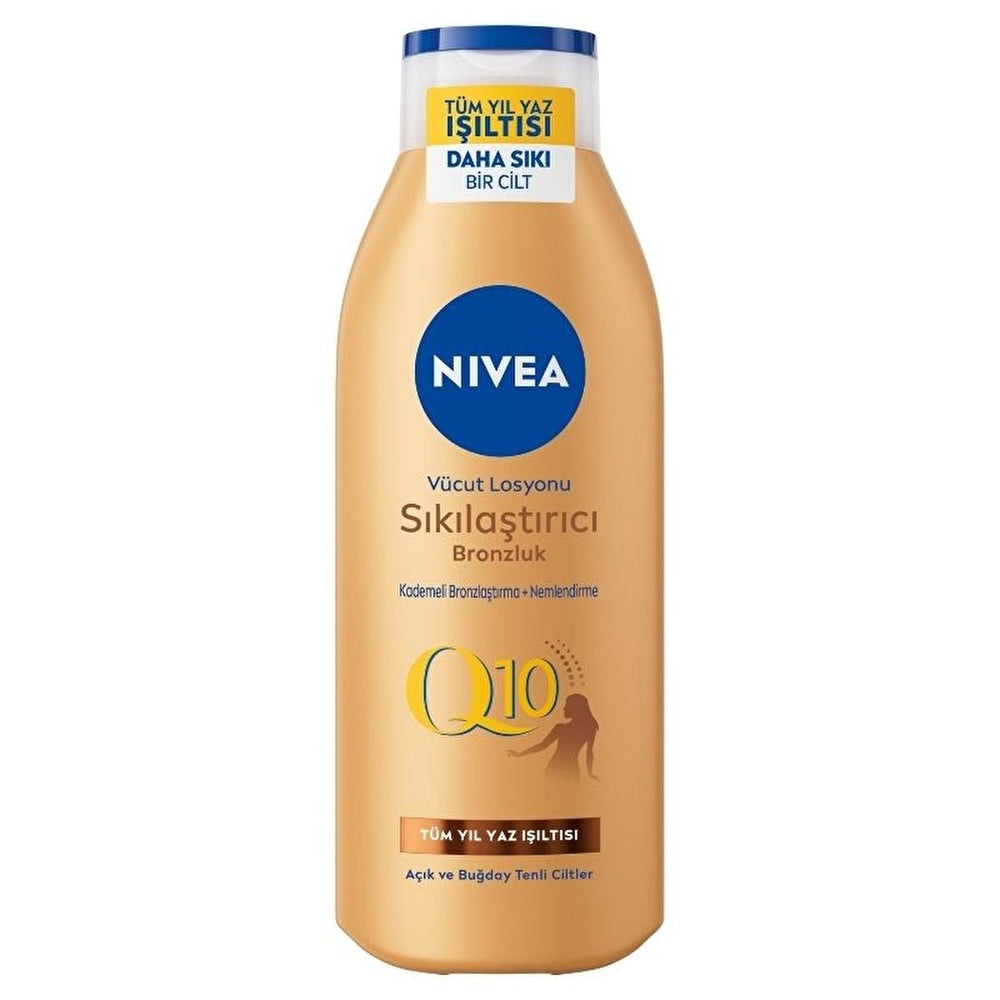 Nivea Nivea Q10 Firming & Tanning Body Lotion - Moisturizing, Sunless Tan, Firming Body Care for Fair to Medium - view 3