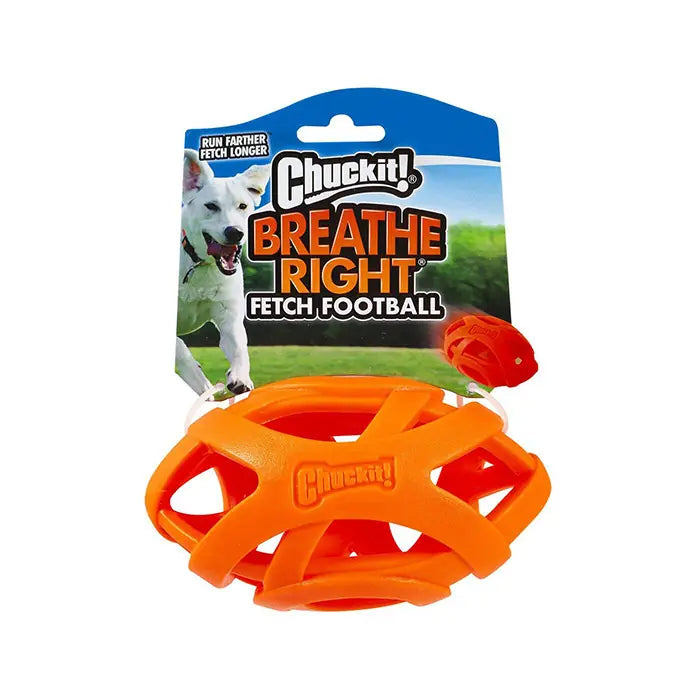 Chuckit Air Fetch Football Breathable Rubber Dog Toy