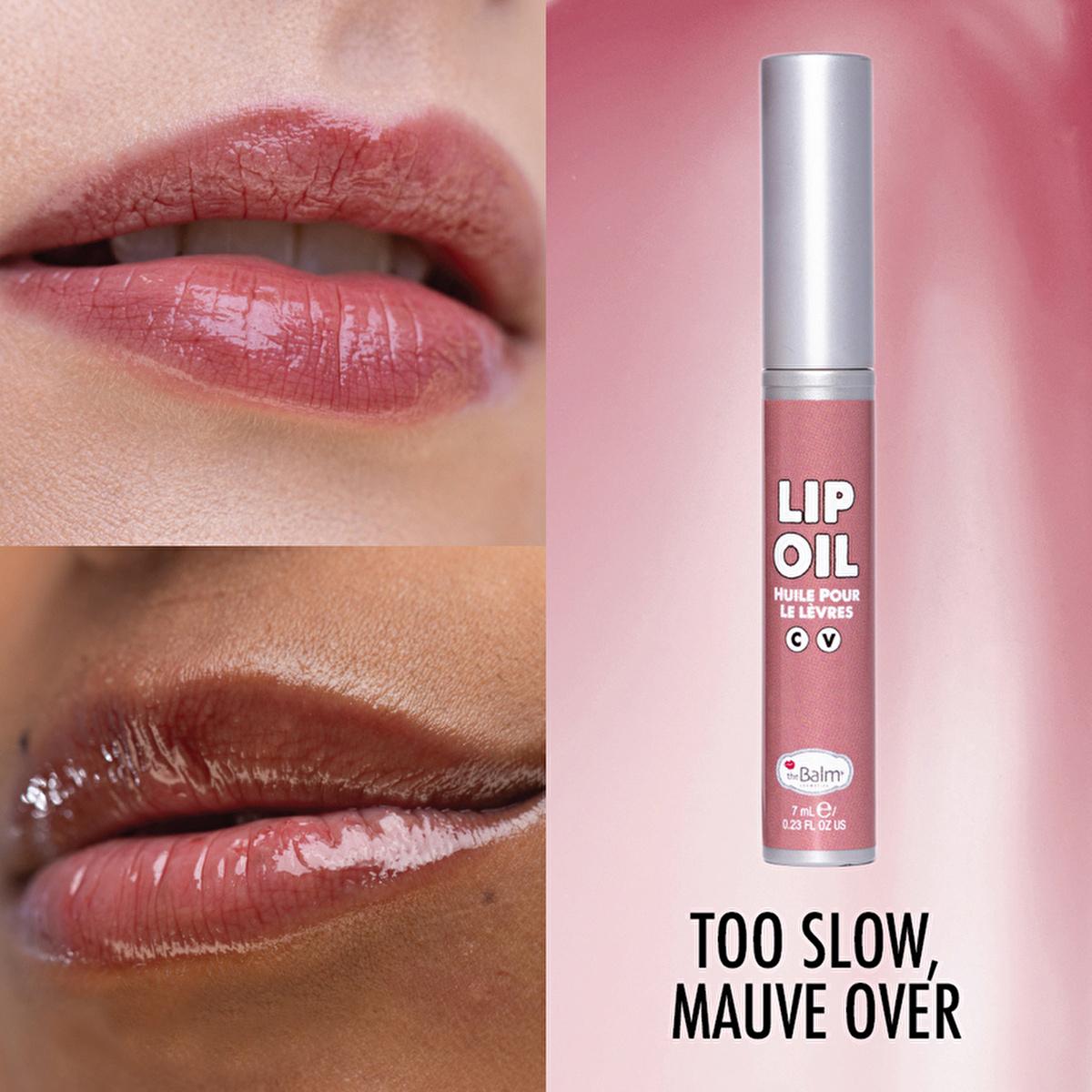 theBalm Too Slow, Mauve Over Lip Oil: Hydrating, Non-Sticky Gloss for a Healthy, Plump Look - Long-Lasting Color & Subtle Tint theBalm Mauve Lip Oil: Hydrating, Non-Sticky Gloss & Shine Lip oil, Tinted lip oil, Glossy lip oil, Non-sticky lip gloss, Hydrating lip oil, theBalm lip oil, Lip care, Mauve lip oil, Lip treatment, Lip shine, Lip color, Subtle lip color, Long-lasting lip color, Non-sticky lip treatment, Glossy lips, Healthy lips, Plump lips, Comfortable lip gloss, Easy application lip gloss, Everyda