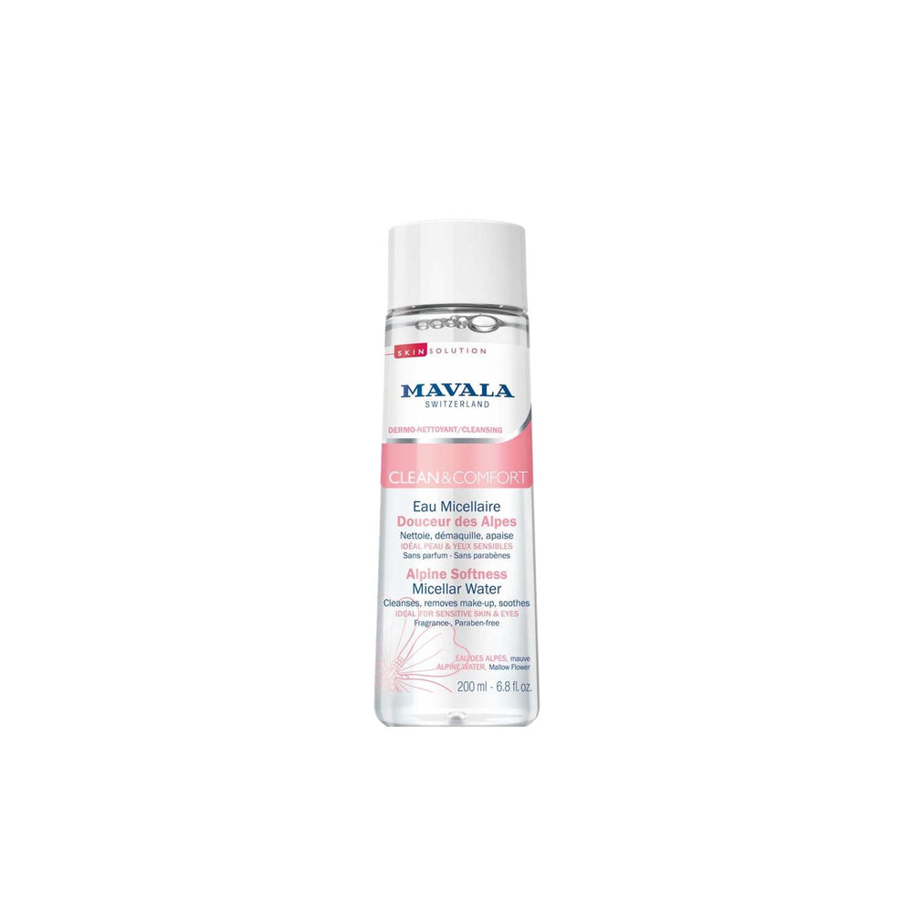 Mavala Clean & Comfort Micellar Water for Sensitive Skin - Gentle Cleansing, Alpine Softness, 200ml Mavala Micellar Water for Sensitive Skin - Gentle & Comforting Micellar water, Gentle skincare, Mavala Clean & Comfort, Alpine softness, Sensitive skin care, Skincare for sensitive skin, Gentle cleansing, Makeup remover, Face cleanser, Soothing skincare, Comforting skincare, Mavala brand, 200ml, Personal care, Beauty products