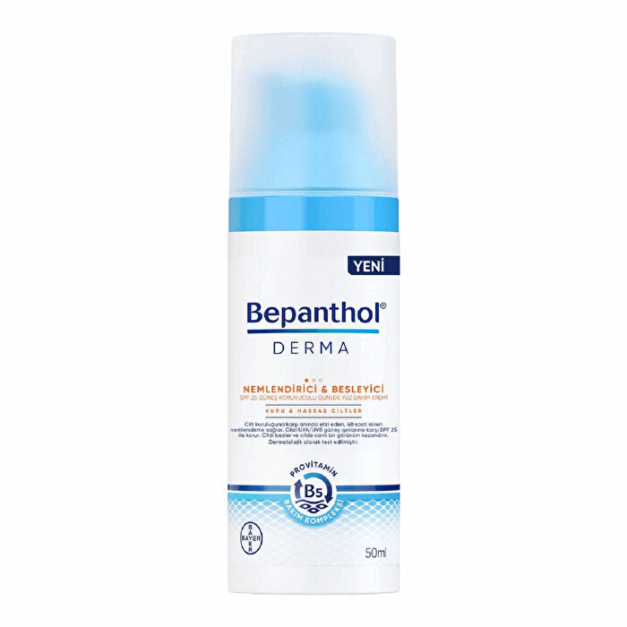 Bepanthol Derma Moisturizing and Nourishing Daily Face Care Cream 50 ml - Skin Care