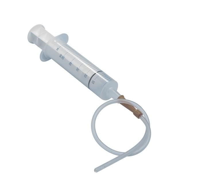 Kruuse Lamb Feeding Syringe with Catheter 60 ml