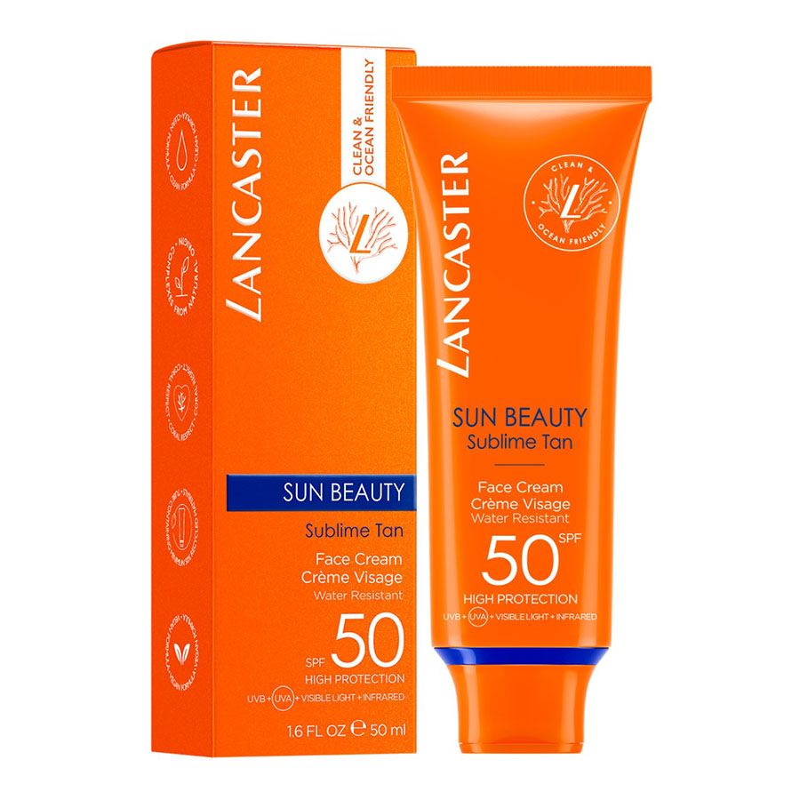 Lancaster Sun Beauty Face Cream SPF50 Hydrating Sunscreen 50ml