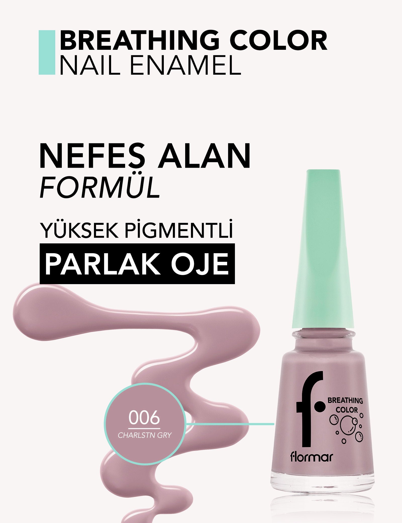 Flormar Breathing Color High-Pigment Breathable Nail Polish
