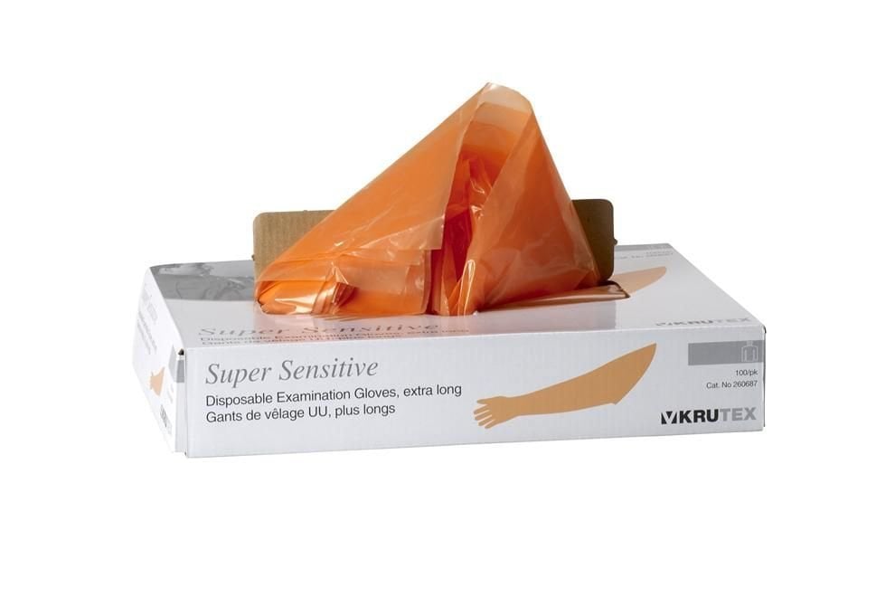 Kruuse Super Sensitive Rectal Examination Gloves Small 100 Count