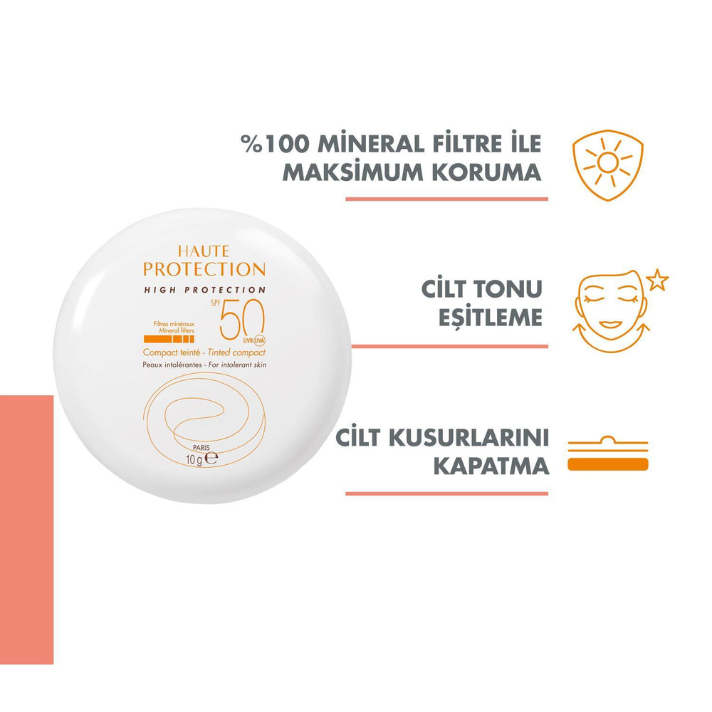 Avene Mineral Sunscreen Compact Cream Foundation SPF 50 - Sensitive Skin Sun Protection with UVA and UVB Protection - view 2