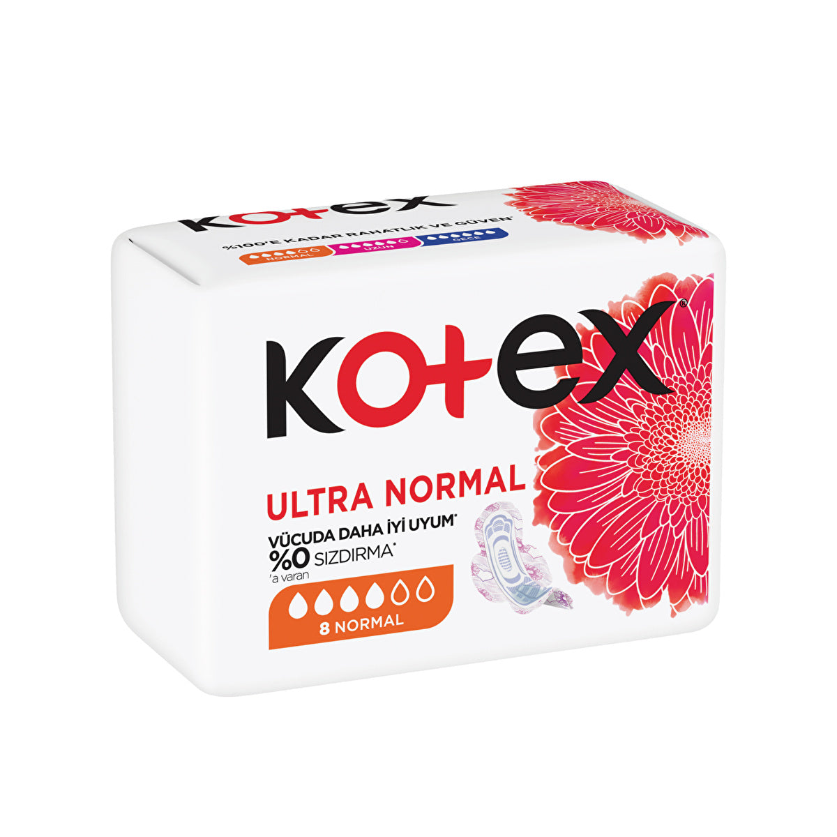 Kotex Ultra Normal Pads - 8 Count | Comfortable and Reliable - Image #1