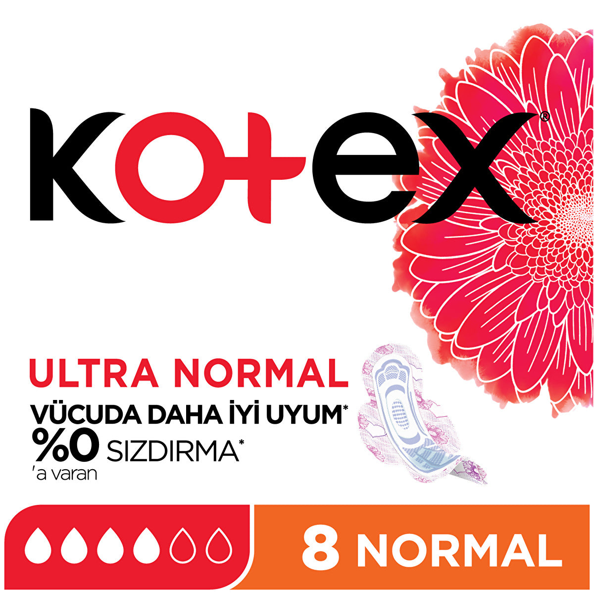 Kotex Ultra Normal Pads - 8 Count | Comfortable and Reliable - Image #3