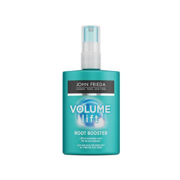 john fried volume lift root booster 125ml bottle, john fried volume lift root booster application with hairdryer John Frieda Volume Lift Root Booster - Volume Spray | 4.2 Fl Oz John Frieda Volume Lift Root Booster | 125ml john-frieda, volume-boost-spray, fine-hair, hair-care, beauty-products, salon-quality, lightweight-formula, heat-protection, panthenol-enriched, ai-generated