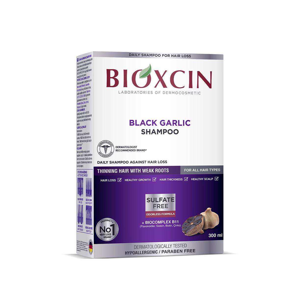 bioxcin-black-garlic-shampoo-300ml, natural-hair-care-bioxcin, black-garlic-extract-shampoo Bioxcin Black Garlic Shampoo - Natural Hair Care for Men and Women | 300 ml Bioxcin Black Garlic Shampoo - Natural Hair Care 300ml bioxcin, black-garlic-shampoo, natural-hair-care, hair-loss-treatment, hypoallergenic, men-and-women, hair-care-products, vegan-friendly, ai-generated, no-parabens